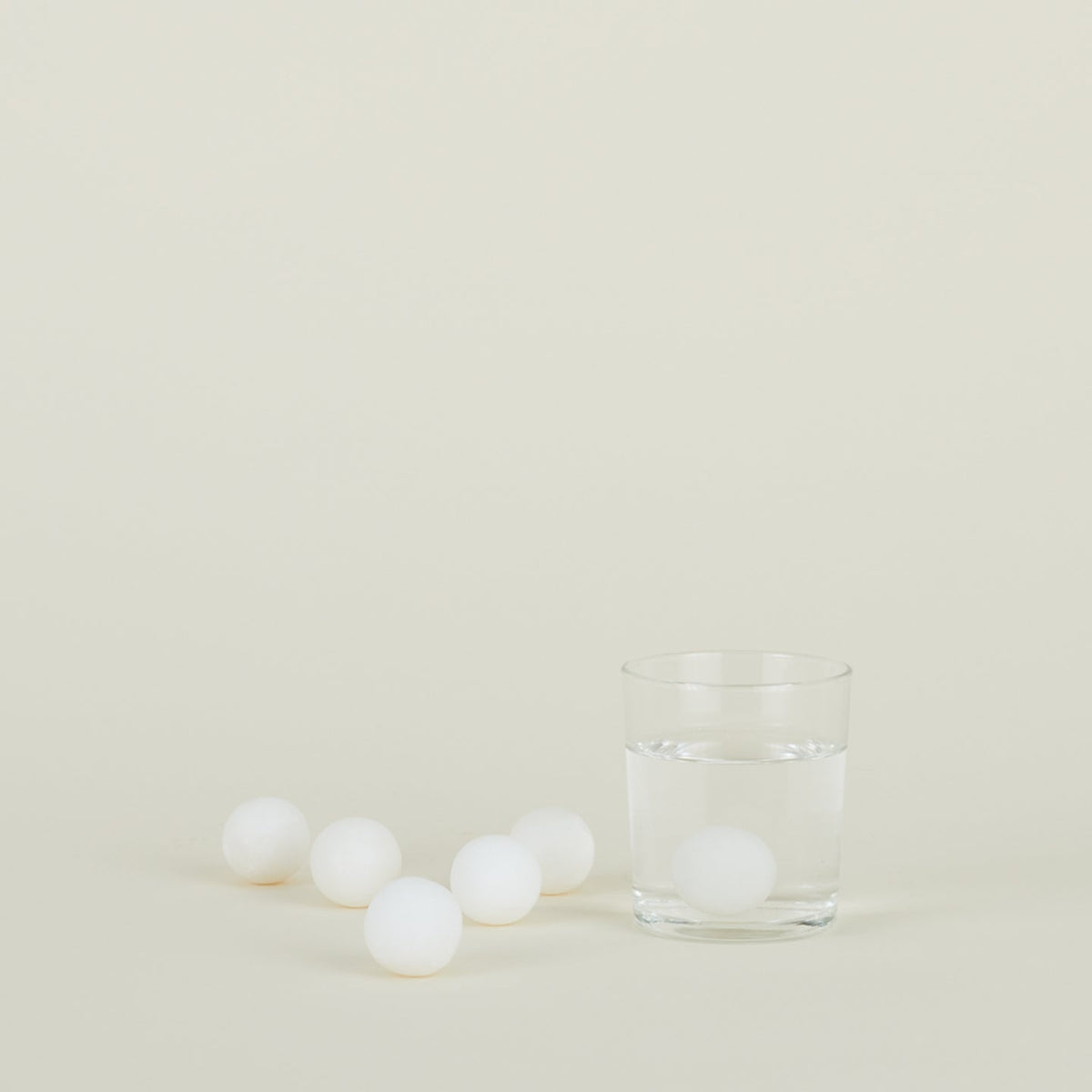 Simple Marble Drink Rocks - White